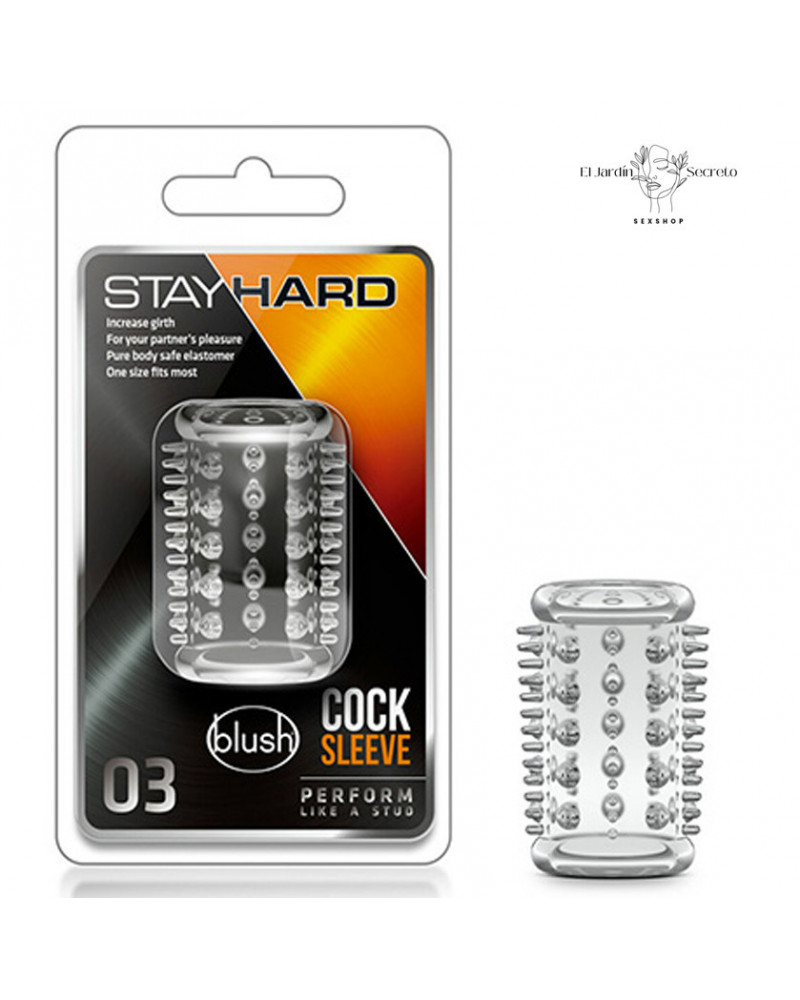 Anillo Funda Para Pene Cock Sleeve 03 Clear Blush Novelties