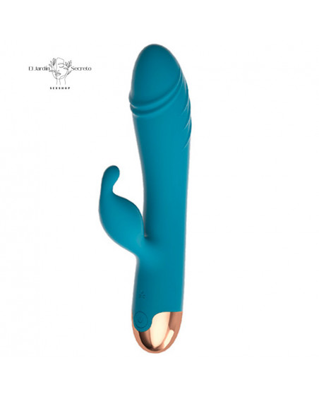 Vibrador Conejito 20cm Realista Punto G Clítoris Missing in Action Green Lilo