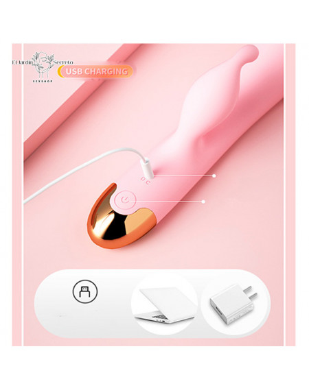 Vibrador Conejito 20cm Realista Punto G Clítoris Missing in Action Pink Lilo