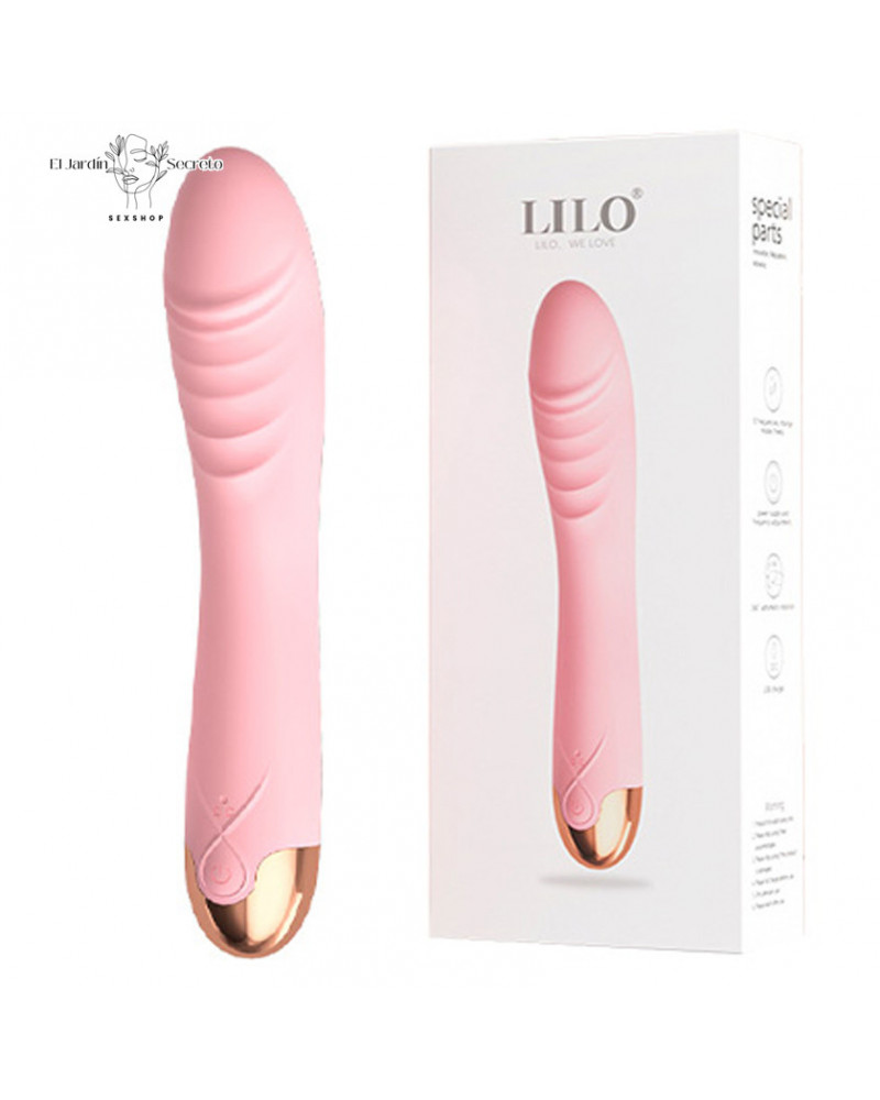Vibrador 20cm Rotación de Silicon Para Punto G Judy Pink Lilo