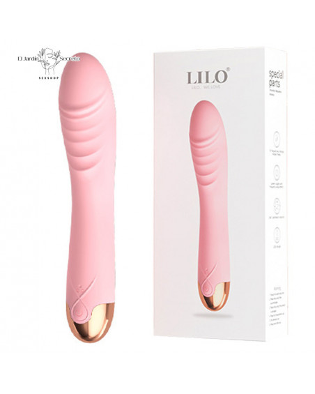 Vibrador 20cm Rotación de Silicon Para Punto G Judy Pink Lilo