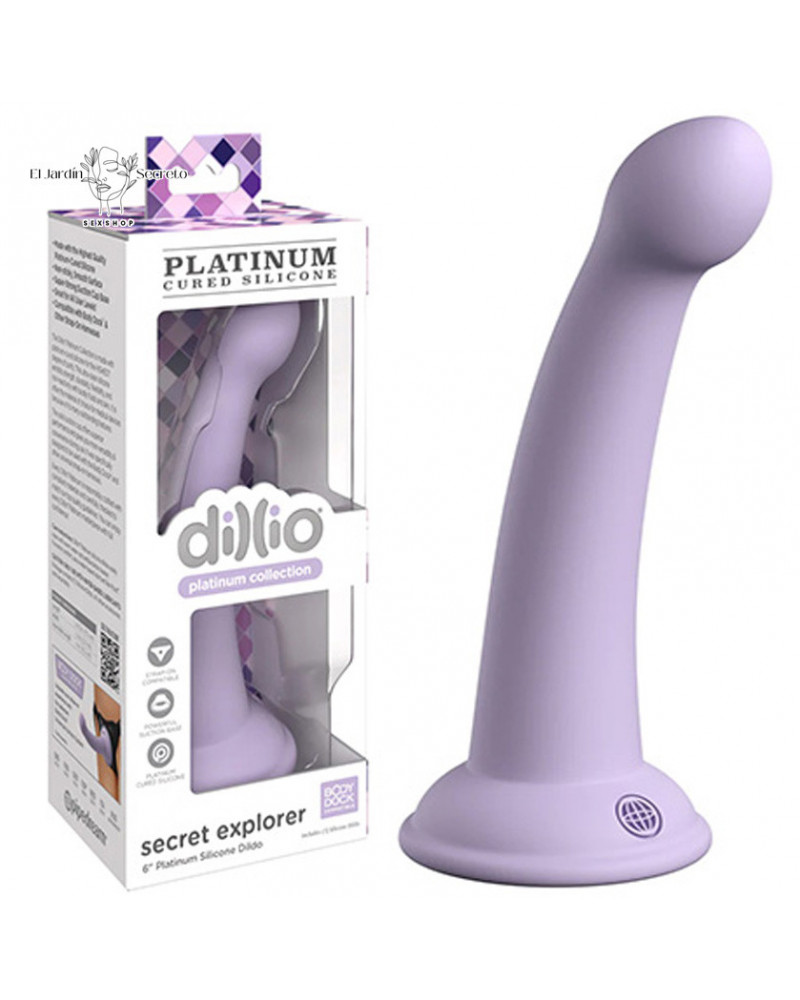 Dildo Consolador 17cm Punto G Vagina Secret Explorer Morado Pipedream