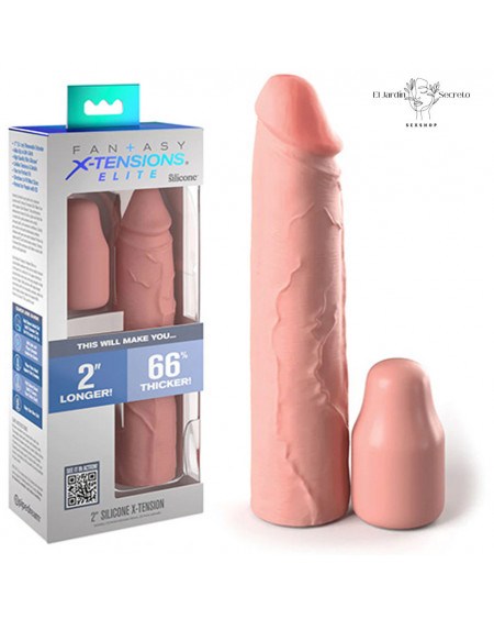 Funda Extensión 20cm Pene Silicone X-tension Light Pipedream