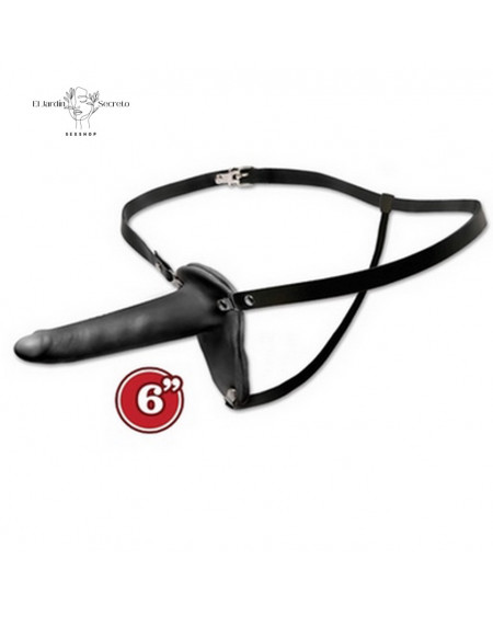 Arnés Strap On Dildo solido 15cm Para Dama Beginners Penetrix Black Pipedream