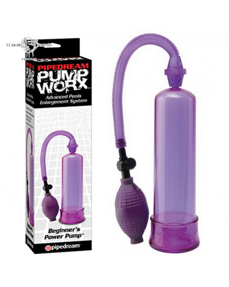 Bomba de Succión para pene Beginners Power Pump Purple Pipedream