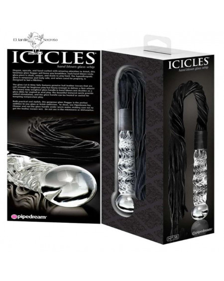 Dildo Fusta BDSM de Cristal 17cm Punto G Dildo Icicles 38 Pipedream