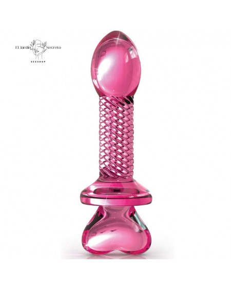 Plug Anal de cristal 15cm Corazón Icicles 82 Pipedream