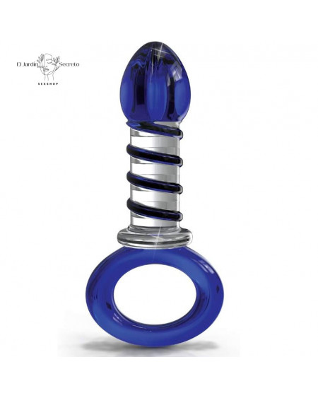 Plug Anal de cristal 10cm Plug Azul Icicles 81 Pipedream