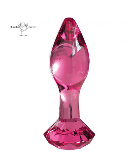 Plug Anal de cristal 10cm Plug Rosa Icicles 79 Pipedream
