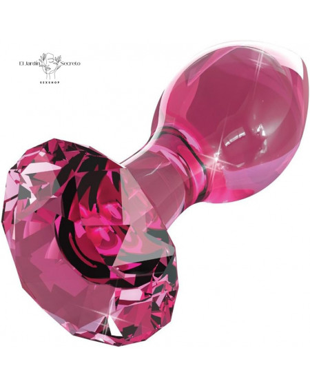 Plug Anal de cristal 10cm Plug Rosa Icicles 79 Pipedream