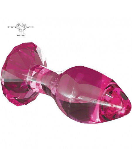 Plug Anal de cristal 10cm Plug Rosa Icicles 79 Pipedream