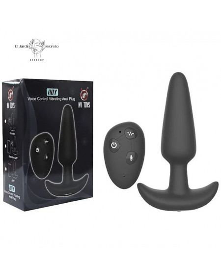 Vibrador Plug Anal 12 cm con Voz Loki NV Toys