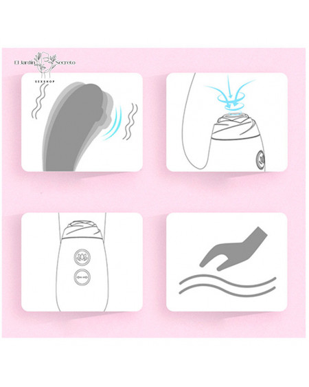 Vibrador Punto G y Succionador de Clítoris Dika Pink NV Toys