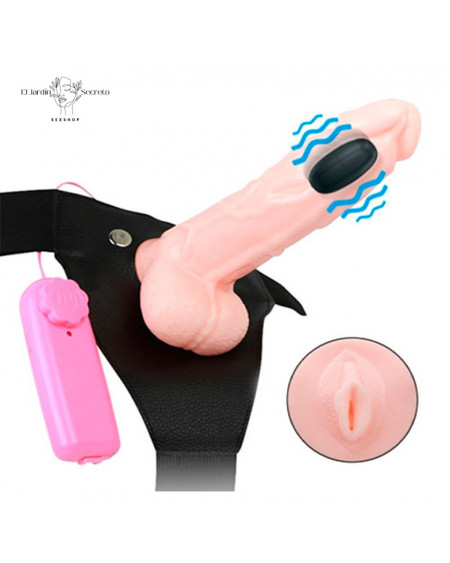 Arnés Dildo 12cm Vibrador Fuck My Pussy Strap On Para Hombre