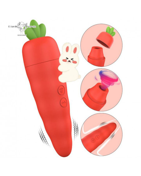 Succionador de Clítoris Zanahoria Vibrador de Clítoris