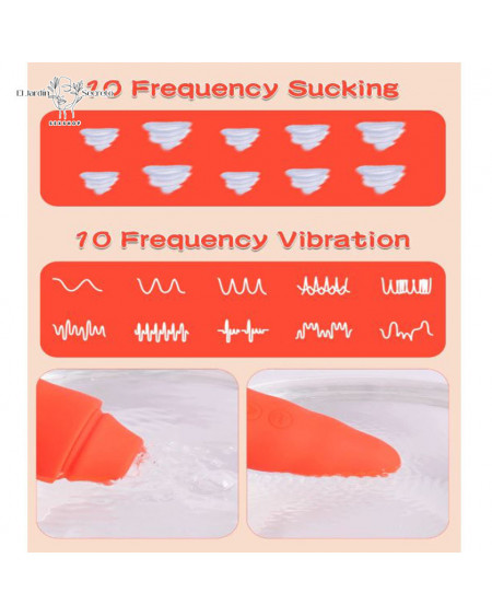 Succionador de Clítoris 14cm Zanahoria Vibrador de Clítoris