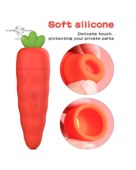 Succionador de Clítoris 14cm Zanahoria Vibrador de Clítoris