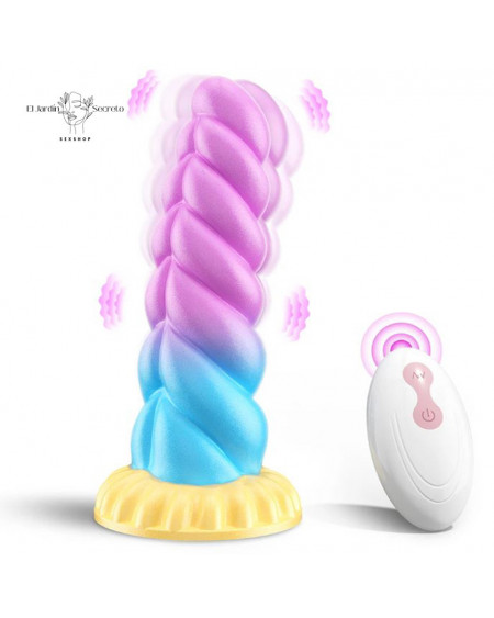 Vibrador 15cm Fantasia Arcoiris Vibrador para tu Punto G Anal