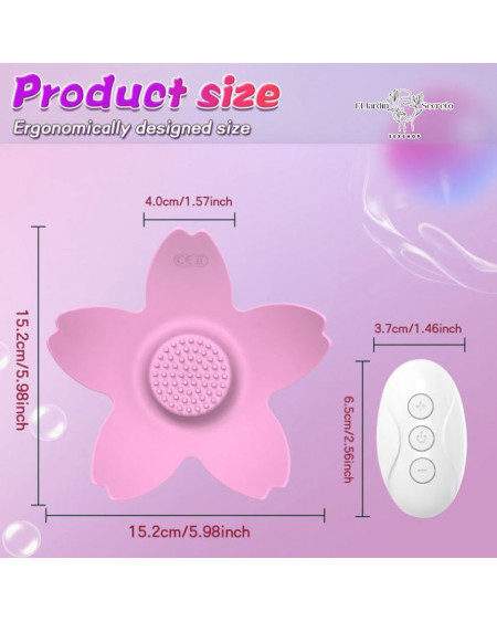 Vibrador para pezón adherible con Control remoto BDSM