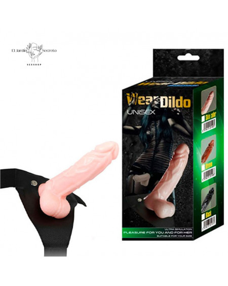 Arnés Dildo 12cm Vibrador Hollow Strap On With Ball Para Hombre