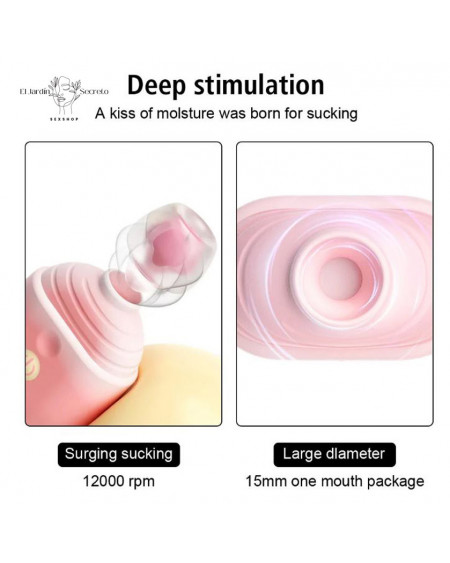 Succionador para Clítoris Mini Paleta de helado Vibrador rosa