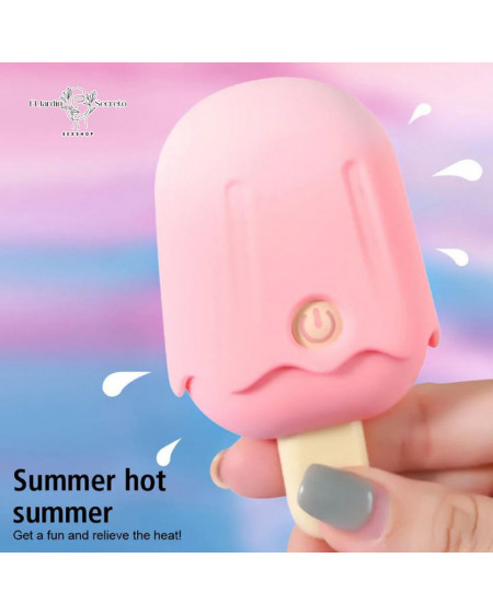 Succionador para Clítoris Mini Paleta de helado Vibrador rosa