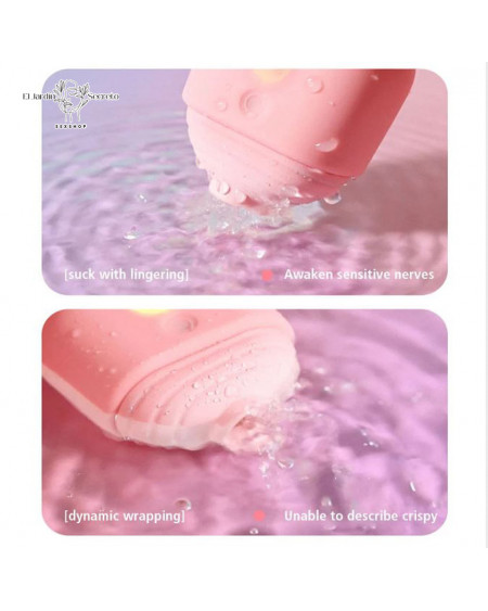 Succionador para Clítoris Mini Paleta de helado Vibrador rosa