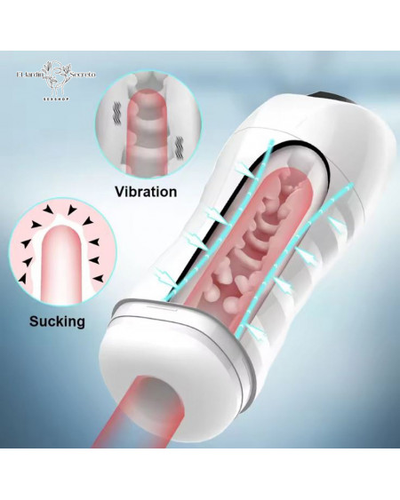 Masturbador Vibrador y succión para tu pene Vibrador Recargable
