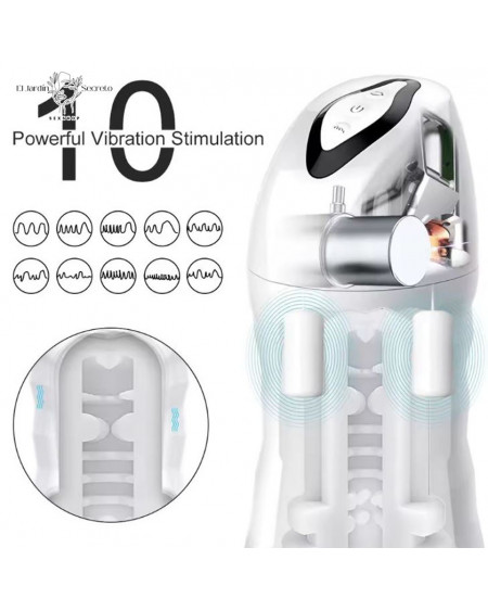 Masturbador Vibrador y succión para tu pene Vibrador Recargable