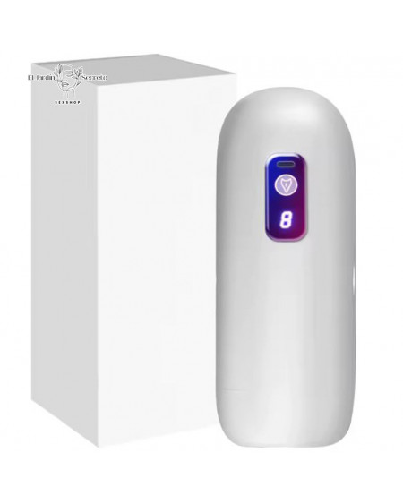 Masturbador para pene con Vibrador y Voz Succión Vibrador Recargable