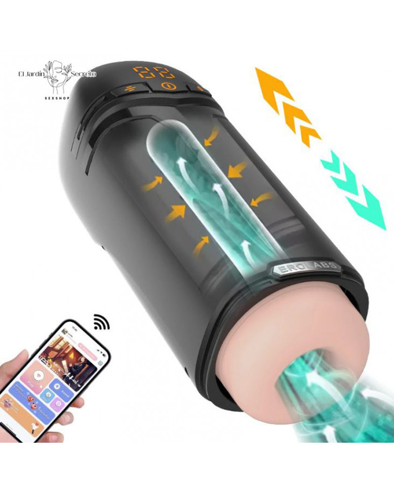 Masturbador Automatico para pene con Telescopio empuje y Vibración