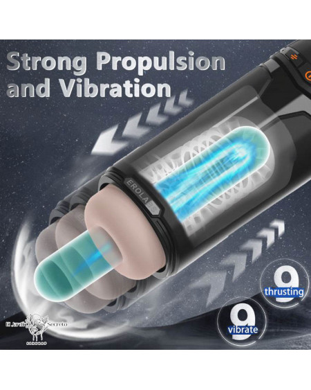 Masturbador Automatico pene Telescopio empuje y Vibración