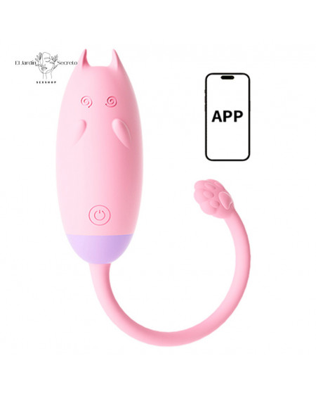 Vibrador 20cm Gatito Punto G Kawaii Clítoris Meow Vibe Pink Lilo