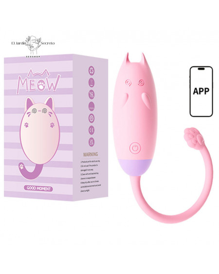 Vibrador 20cm Gatito Punto G Kawaii Clítoris Meow Vibe Pink Lilo