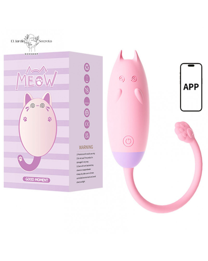 Vibrador 20cm Gatito Punto G Kawaii Clítoris Meow Vibe Pink Lilo