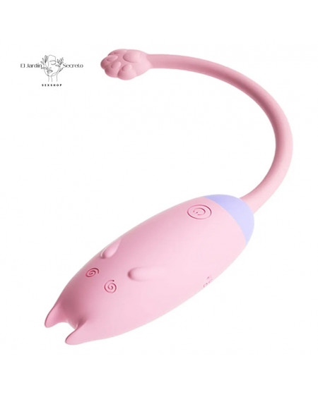 Vibrador 20cm Gatito Punto G Kawaii Clítoris Meow Vibe Pink Lilo