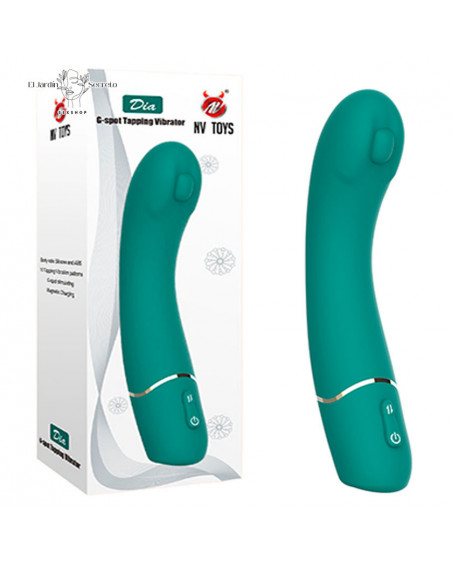 Vibrador 20cm Punto G 10 Vibr Dia Green NV Toys