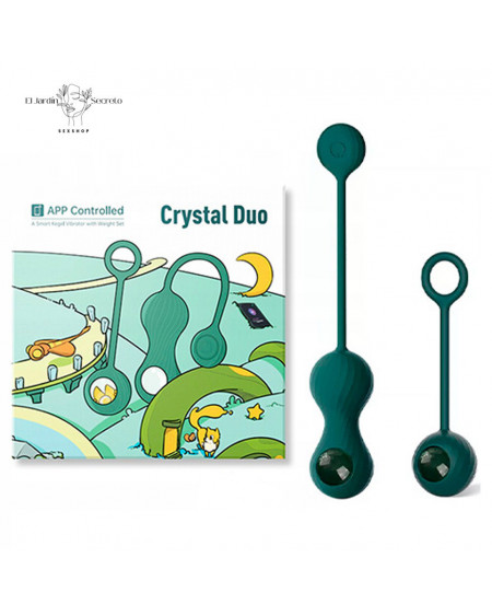 Bolas Kegel con vibración APP Crystal Duo Magic Motion