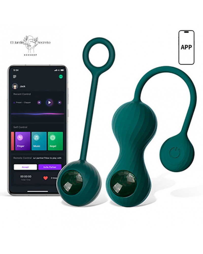 Bolas Kegel con vibración APP Crystal Duo Magic Motion
