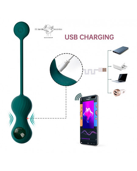 Bolas Kegel con vibración APP Crystal Duo Magic Motion