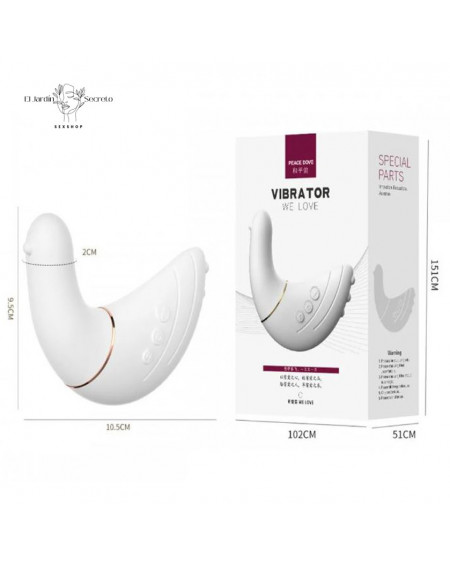 Vibrador 10cm Vibrador Pajarito para Punto G Clítoris Lilo We Love Peace Pigeon