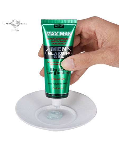 Gel Retardante para tu pene más duro grande Max man enlarging gel