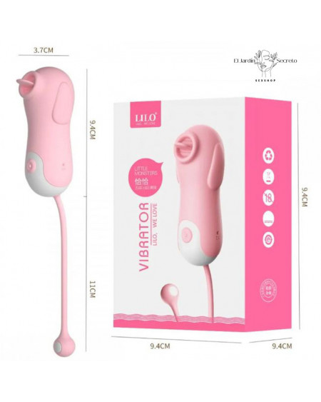 Estimulador de Clítoris Lengua Vibrador Lilo Precisely Little Monster