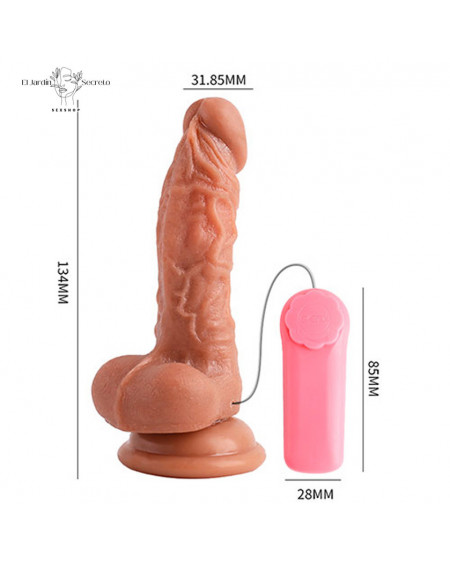 Vibrador 13cm Realista Pene Estimulador anal vaginal Nick Vibrator Lilo