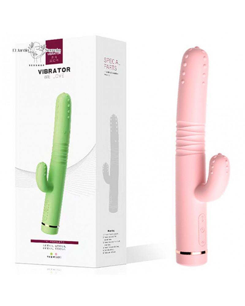 Vibrador 26cm Punto G Clítoris Efecto Calor retráctil Succulent Vibrator Pink Lilo