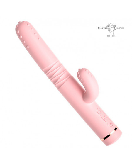 Vibrador 25cm Punto G Clítoris Efecto Calor retráctil Succulent Vibrator Pink Lilo