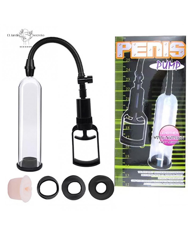 Bomba de Succión para pene con palanca y vagina