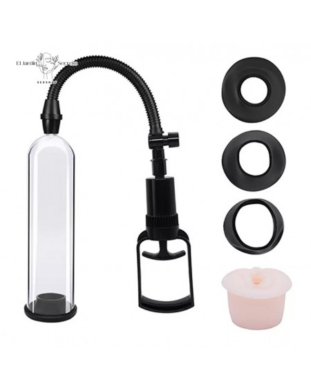 Bomba de Succión para pene con palanca y vagina