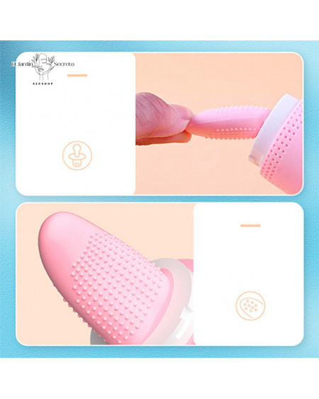 Vibrador Cabeza Flexible y Lengua para clítoris Tongue Sex AV Stick Pink