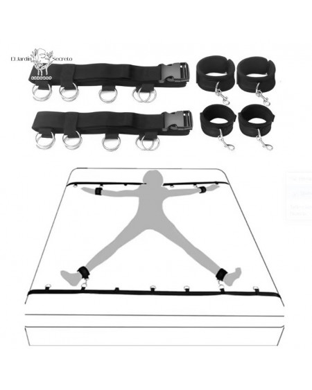 Kit Sometimiento para Cama Juegos Bondage BDSM